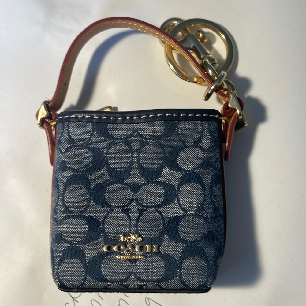 Authentic mini denim satchel bag coin purse. I except offers!